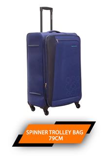 Kam Kampala Blue Spinner Trolley Bag 79cm